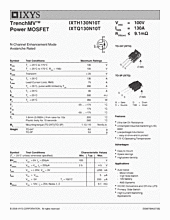 DataSheet IXTQ130N10T pdf